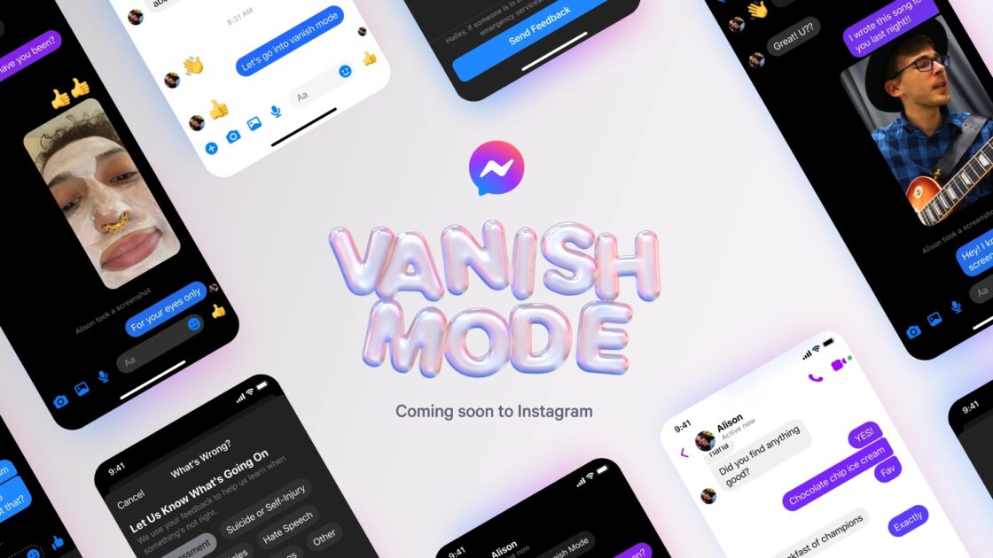 facebook Vanish mode for facebook massengers